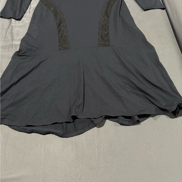 Bailey 44 Dark Navy Long Sleeve Dress with Lace Detail - Picture 6 of 11
